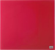 NOBO sklenená 30 × 30 cm, červená - Magnetická tabuľa