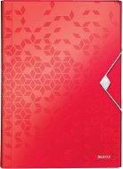 LEITZ WOW A4 s přihrádkami, červená - Document Folders