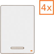 NOBO A4 mini szett, kétoldalas, levehető állvánnyal, 4 db - Mágneses tábla