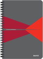 LEITZ Office A5, plastic cover, lined, red - Notepad