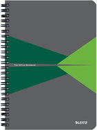 LEITZ Office A5, plastic cover, square, green - Notepad