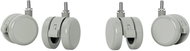 LEITZ Ergo castors for electric table, 40 mm / M8 - set of 4 - Table Spare Part