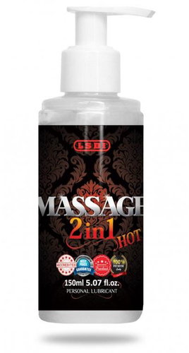 LSDI MASSAGE GEL MASSAGE 2-IN-1 HOT 150ML - Gel Lubricant - Main image