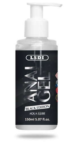 LSDI LUBRICATING ANAL GEL BLACK 150ML - Gel Lubricant - Main image