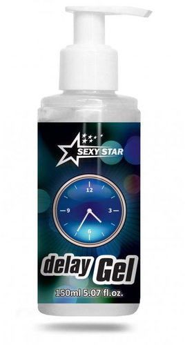SEXY STAR LUBRICATING DELAY GEL FOR DELAYING EJACULATION 150ML - Gel Lubricant - Main image