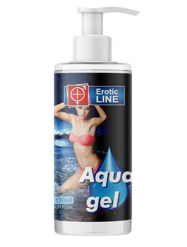 EROTIC LINE LUBRICATING AQUA GEL X 150ML - Gel Lubricant - Main image