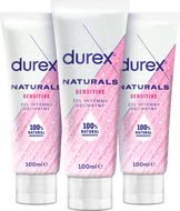 DUREX Naturals Sensitive 3× 100 ml - Lubrikačný gél