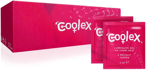 COOLEX water-based strawberry (sachet) 20 pcs - Gel Lubricant - Main image