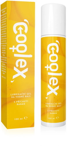COOLEX water-based banana (airless) 100 ml - Gel Lubricant - Main image