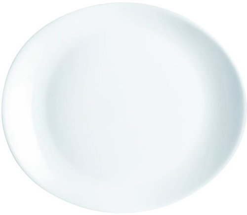 LUMINARC FRIENDS´TIME Oval White Steak Plate 30x26cm 6 pcs - Set of Plates - Main image