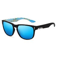 KDEAM Andover 5 Black & Pattern/Sky Blue - Slnečné okuliare
