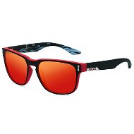 KDEAM Andover 3 Black & Pattern/Red - Slnečné okuliare