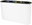 Recycling bin set, white, black lid, painted steel, 4 × 38 l