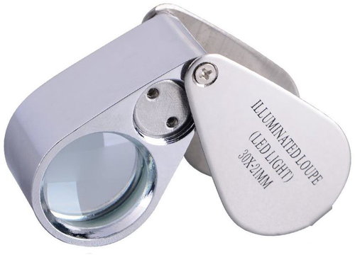 Verk Folding Mineralogical Magnifier LED - magnification 30 ×, diameter 21 mm - Magnifying Glass - Main image