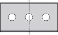 Industrial double-edged blade, Lutz, square - 0402.0200 - Blade