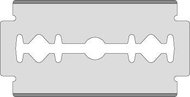 Industrial double-edged blade, Lutz - 0420.0100 - Blade
