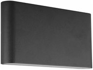Luxera Prezent Maer LED 2 × 5 W IP44, outdoor wall lamp, black - Wall Lamp
