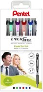 Roller PENTEL Energel BL77-6, 0,7 mm - Set mit 6 Farben - Roller