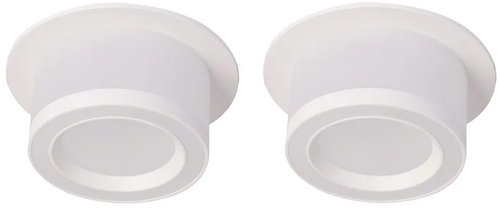 Luxera Prezent Atta set 2 pcs GU10 50 W, ceiling recessed spotlight, white - Spot Lighting - Main image