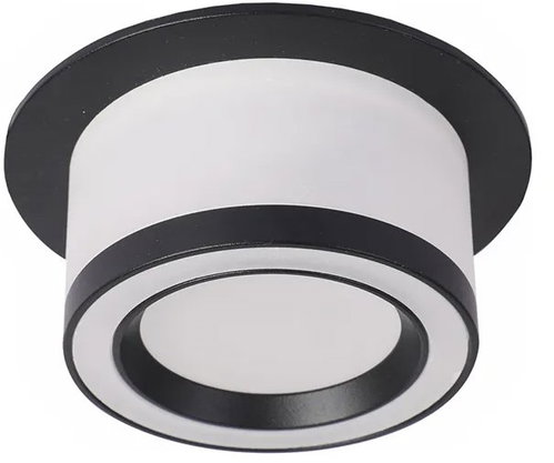 Luxera Prezent Atta GU10 50 W, recessed ceiling spotlight, black Main image Luxera Prezent Atta GU10 50 W, recessed ceiling spotlight, black - Spot Lighting - Main image