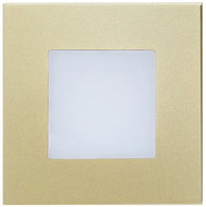 Luxera Prezent Step light LED 1 W, staircase recessed light, gold - LED Light