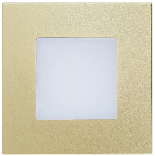 Luxera Prezent Step light LED 1 W, staircase recessed light, gold - LED Light - Main image