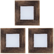 Luxera Prezent Step light set 3 pcs LED 1 W, staircase recessed light, rustic - LED Light