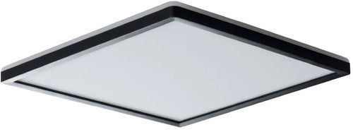 Luxera Prezent Cordia SQ LED 24 W 3CCT IP54 with backlight, black - Ceiling Light - Main image