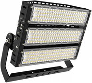 Luxera Prezent Metaled LED 750 W, IP65, outdoor spotlight, black - LED Reflector
