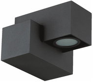 Luxera Prezent Rocs LED 3 W, IP44, outdoor wall lamp, dark grey - Wall Lamp