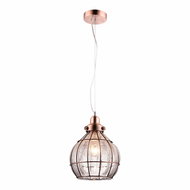 Luxera Prezent Perugia 1 × E27, 60 W, ceiling luminaire, copper - Chandelier