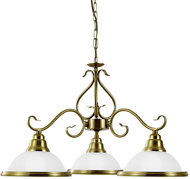 Luxera Prezent Viola 3 × E14, 40 W, ceiling luminaire, gold - Chandelier