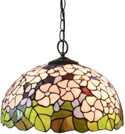 Luxera Prezent Tiffany 201 2xE27 60 W, závěsná vitrážová lampa - Lustr