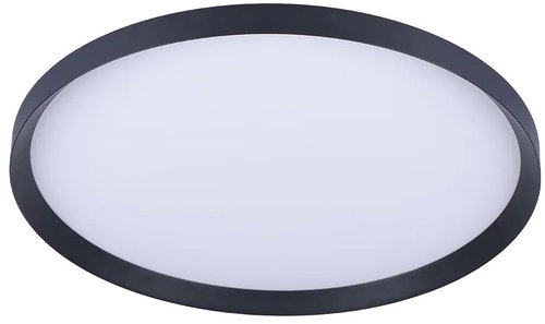 Luxera Adra Ceiling Light with LED Backlight 55W, 2 x 3CCT, Black - Ceiling Light - Main image