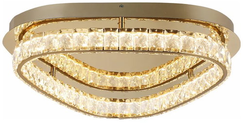 Luxera Mist Ceiling Crystal Light LED 32W 4000K, Gold - Ceiling Light - Main image