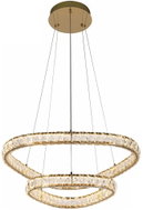 Luxera Mist křišťálový lustr LED 65 W 4000 K, zlaté - Chandelier