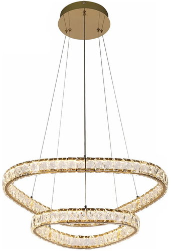 Luxera Mist Crystal LED Chandelier 65W 4000K, Gold Main image Luxera Mist Crystal LED Chandelier 65W 4000K, Gold - Chandelier - Main image