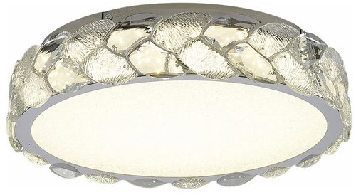 Luxera Laruna Ceiling Crystal Light LED 32W 4000K, Silver - Ceiling Light - Main image