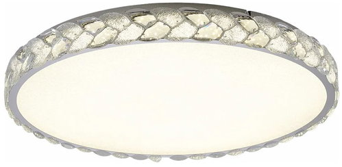 Luxera Laruna Crystal Ceiling Light LED 85W 4000K, Silver - Ceiling Light - Main image