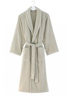 Soft Cotton - Unisex robe Micro cotton, light beige, XXL - Bathrobe