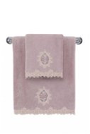 Osuška Soft Cotton Osuška Destan s čipkou 85 × 150 cm, fialová - Osuška