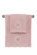 Osuška Soft Cotton Osuška Destan s čipkou 85 × 150 cm, staroružová - Osuška