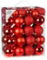 Sada 44 ks ozdob: Ozdoby kulaté červené mix 4 a 5 cm - Vánoční ozdoby