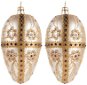 LAALU Sada 2 ks ozdob: Ozdoby Fabergého vejce 15 cm - Dekorácia