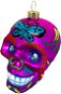 Ozdoba lebka s ornamentmi fialová 9 cm - Vianočné ozdoby