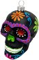 LAALU – Ozdoba, lebka s farebnými ornamentmi čierna 9 cm - Vianočné ozdoby