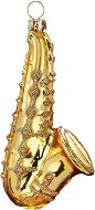 LAALU Vianočná  sklenená LAALU Ozdoba Saxofón 14,5 cm - Vianočné ozdoby