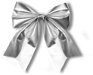 Mašle stříbrná 23 x 29 cm - Ribbon Bow