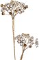 Dekorácia LAALU  Luxusný zlatý kvietok s kvetmi z kamienkov 51 cm - Dekorace