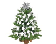 LAALU Ozdobený stromček KRÁĽ ZIMA rôzné varianty - Vianočný stromček